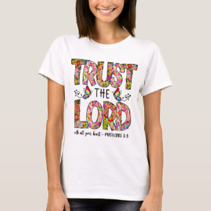 Gebetsbibel Verse religiöse jesus vertrauen dem Fü T-Shirt