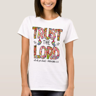 Gebetsbibel Verse religiöse jesus vertrauen dem Fü T-Shirt