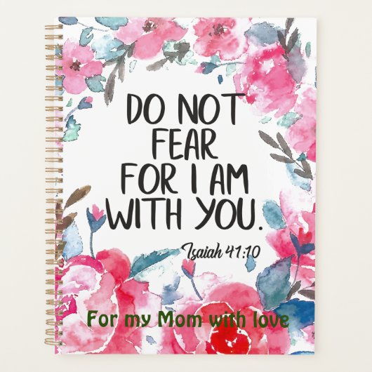 Gebetsblatt-Bibel Vers Isaiah Planer (Vorderseite)