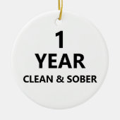 Gebetsbotschaft für saubere und nüchterne Erholung Keramik Ornament (Vorne)