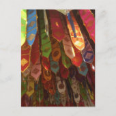 Gebetsfahnen, Chiang Mai, Thailand Postkarte (Vorderseite)