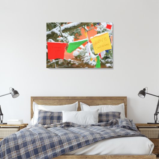 Gebetsfahnen gewickelt Leinwand (Insitu (Schlafzimmer))