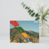 Gebetsfahnen Postkarte (Stehend Vorderseite)