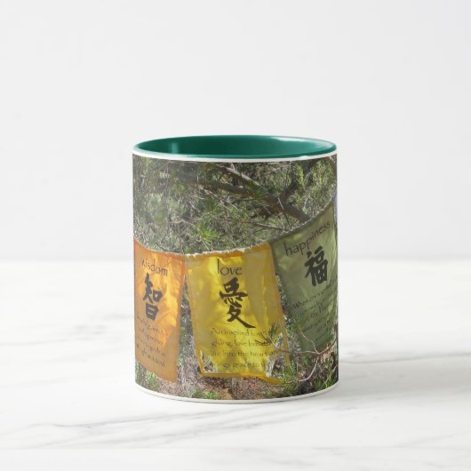 Gebetsfahnen Tasse (Zentrum)