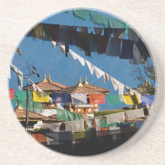 Gebetsfahnen und -chorten sandstein untersetzer (Vorne)