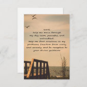 Gebetsfriedensstiftung Sonnenseascape Dankeskarte (Vorne/Hinten)