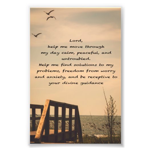 Gebetsfriedensstiftung Sonnenseascape Fotodruck (Vorne)