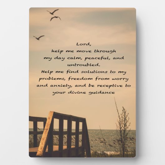 Gebetsfriedensstiftung Sonnenseascape Fotoplatte (Vorderseite)