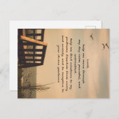 Gebetsfriedensstiftung Sonnenseascape Postkarte (Vorne/Hinten)