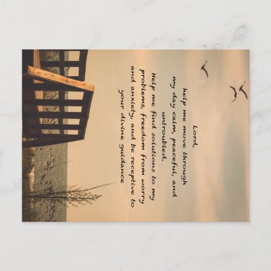 Gebetsfriedensstiftung Sonnenseascape Postkarte (Vorderseite)