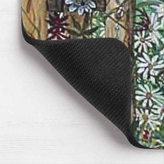 Gebetsgarten u. Rosenbeet = Mausunterlage Mousepad (Ecke)