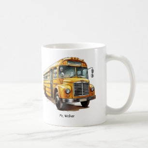 Gebetsgeschenk des personalisierten Schulbusfahrer Kaffeetasse