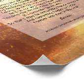 Gebetsgeschenk inspirierendes Zitat über Naturkuns Poster (Ecke)