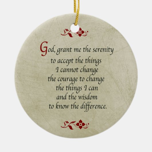 Gebetsgeschenk/Vintager Stil/doppelseitig Keramik Ornament (Vorne)