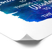 Gebetsgeschenk Zitat kühnen Farbstriche Design Poster (Ecke)