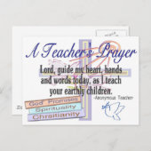 Gebetsgeschenke des Lehrers - Einzigartiger Lehrer Postkarte (Vorne/Hinten)