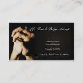 Gebetsgruppe Kirche spirituelle Religion Christus  Visitenkarte (Rückseite)