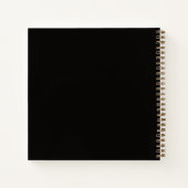 Gebetsjournal, Gold Schwarz Luxus Modern Luxe Notizblock (Rückseite)