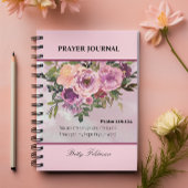 Gebetsjournal mit floralem Bibelvers Notizblock
