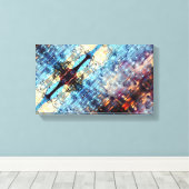 Gebetskandle Leinwanddruck (Insitu (Holzboden))