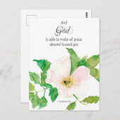Gebetskarte 2 Corinthians Scripting Bibel Primrose Postkarte (Vorne/Hinten)