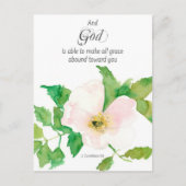 Gebetskarte 2 Corinthians Scripting Bibel Primrose Postkarte (Vorderseite)