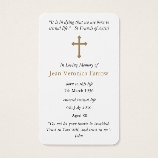 Gebetskarte | Angel Dear (Rückseite)