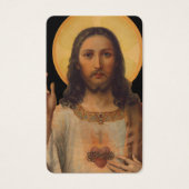 Gebetskarte | Antiquitätenheiliges Herz Jesus (Vorderseite)
