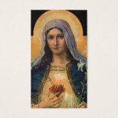 Gebetskarte | Antiquitätenherz Maria (Vorderseite)