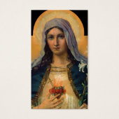 Gebetskarte | Antiquitätenherz Maria (Vorderseite)