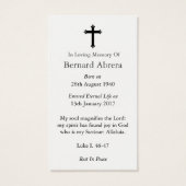 Gebetskarte | Antiquitätenherz Maria (Rückseite)