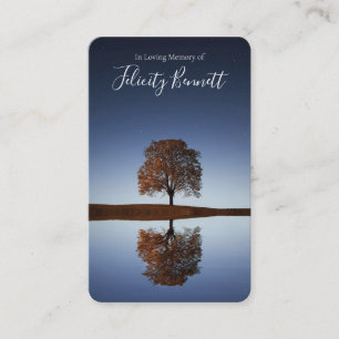 Gebetskarte Beautiful Reflection Deluxe Visitenkarte