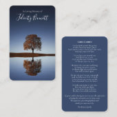 Gebetskarte | Beautiful Reflection Deluxe Visitenkarte (Vorne/Hinten)