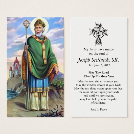Gebetskarte | Beloved St Patrick (Vorne & Hinten)