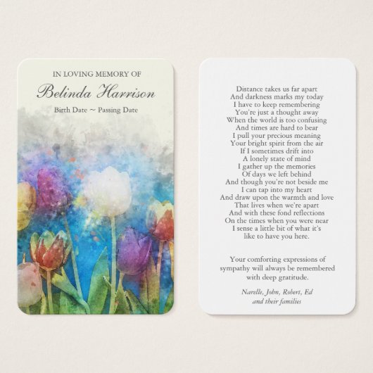 Gebetskarte | BLUME (Vorne & Hinten)