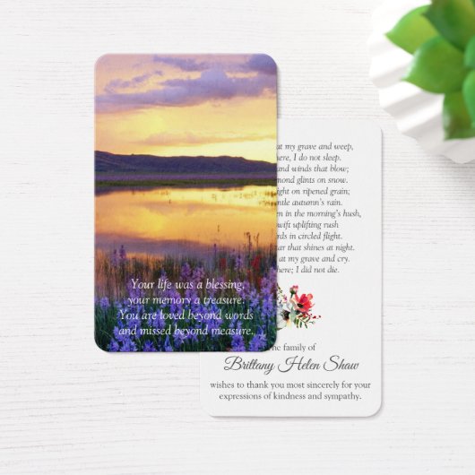 Gebetskarte | Blumensee (Schreibtisch)