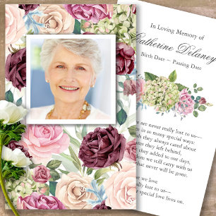 Gebetskarte Country Rose - Deluxe Visitenkarte
