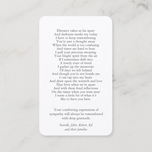 Gebetskarte | Dampfzug - Deluxe Visitenkarte (Rückseite)