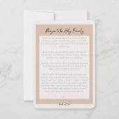 Gebetskarte Dankeskarte (Rückseite)