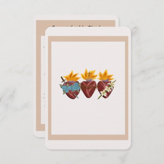 Gebetskarte Dankeskarte (Vorne/Hinten)