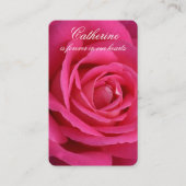 Gebetskarte | Deep Pink Rose Visitenkarte (Vorderseite)