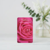 Gebetskarte | Deep Pink Rose Visitenkarte (Stehend Vorderseite)