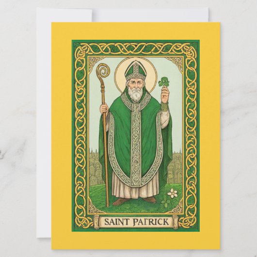 Gebetskarte des Heiligen Patrick (Vorderseite)