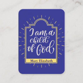 Gebetskarte des personalisierten Kindes Platzkarte