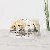 Gebetskarte eines Hundes Karte (Vorderseite)