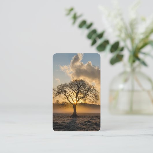 Gebetskarte | Einzelbaum 4 Visitenkarte (Stehend Vorderseite)