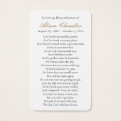 Gebetskarte | Engel des Herrn (Rückseite)