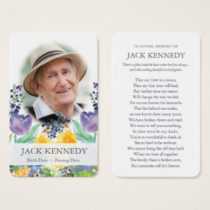 Gebetskarte   Florblau