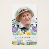 Gebetskarte | Florblau (Vorderseite)