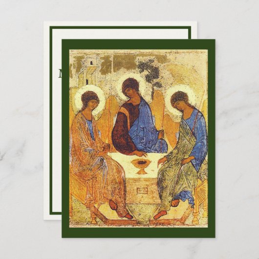 Gebetskarte für das Heilige Trinity-Symbol Einladung (Vorne/Hinten)